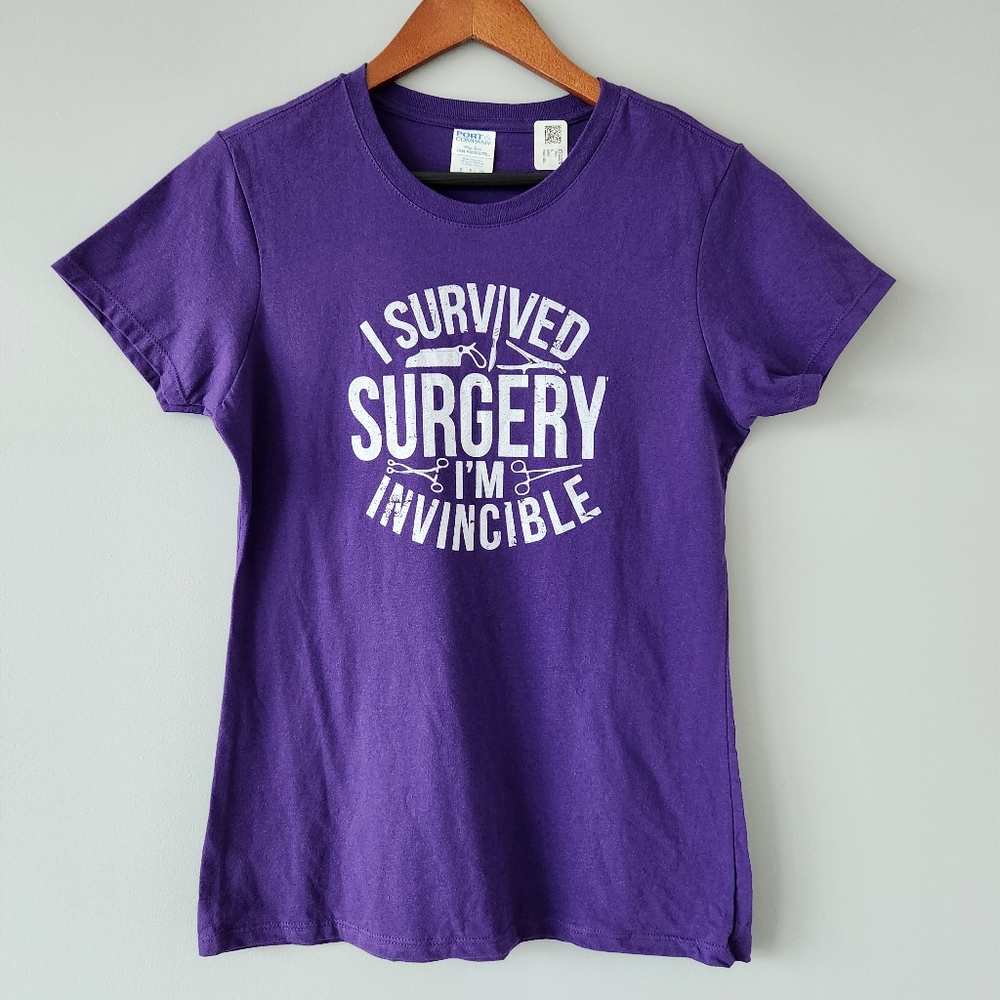 I Survived Surgery, I'm Invincible T-shirt | Women's | Size: Small